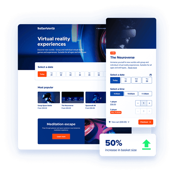 Online booking checkout